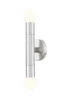 Two Light Wall Sconce by Z-Lite - Stari Collection, Brushed Nickel Finish - 1956-2S-BN