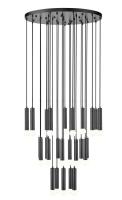 27 Light Chandelier by Z-Lite - Stari Collection, Matte Black Finish - 1956P-27R-MB