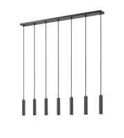 Seven Light Linear Chandelier by Z-Lite - Stari Collection, Matte Black Finish - 1956P-7L-MB