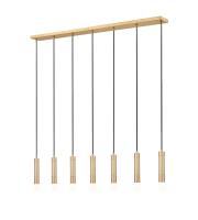 Seven Light Linear Chandelier by Z-Lite - Stari Collection, Modern Gold Finish - 1956P-7L-MGLD