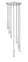 Seven Light Chandelier by Z-Lite - Stari Collection, Brushed Nickel Finish - 1956P-7R-BN