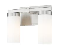 Two Light Vanity by Z-Lite - Danica Collection, Brushed Nickel Finish - 3044-2V-BN