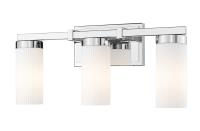 Three Light Vanity by Z-Lite - Danica Collection, Chrome Finish - 3044-3V-CH