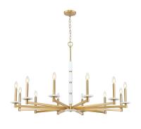 12 Light Chandelier by Z-Lite - Kaden Collection, Modern Gold Finish - 3045-12MGLD