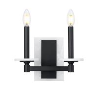 Two Light Wall Sconce by Z-Lite - Kaden Collection, Matte Black Finish - 3045-2S-MB