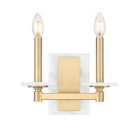 Two Light Wall Sconce by Z-Lite - Kaden Collection, Modern Gold Finish - 3045-2S-MGLD