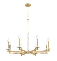 Eight Light Chandelier by Z-Lite - Kaden Collection, Modern Gold Finish - 3045-8MGLD