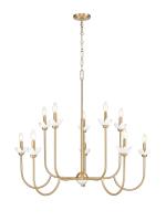 Ten Light Chandelier by Z-Lite - Allistair Collection, Modern Gold Finish - 352-10MGLD