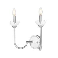 Two Light Wall Sconce by Z-Lite - Allistair Collection, Brushed Nickel Finish - 352-2S-BN