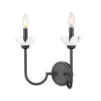Two Light Wall Sconce by Z-Lite - Allistair Collection, Matte Black Finish - 352-2S-MB