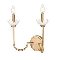 Two Light Wall Sconce by Z-Lite - Allistair Collection, Modern Gold Finish - 352-2S-MGLD