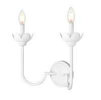 Two Light Wall Sconce by Z-Lite - Allistair Collection, Tundra White Finish - 352-2S-TW