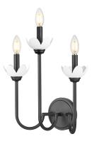 Three Light Wall Sconce by Z-Lite - Allistair Collection, Matte Black Finish - 352-3S-MB