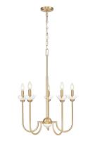 Five Light Chandelier by Z-Lite - Allistair Collection, Modern Gold Finish - 352-5MGLD
