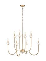 Eight Light Chandelier by Z-Lite - Allistair Collection, Modern Gold Finish - 352-8MGLD