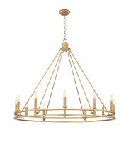 12 Light Chandelier by Z-Lite - Dennison Collection, Signature Brass Finish - 4005-12SBR