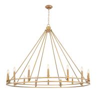 16 Light Chandelier by Z-Lite - Dennison Collection, Signature Brass Finish - 4005-16SBR