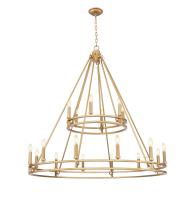 18 Light Chandelier by Z-Lite - Dennison Collection, Signature Brass Finish - 4005-18SBR