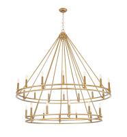 28 Light Chandelier by Z-Lite - Dennison Collection, Signature Brass Finish - 4005-28SBR