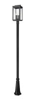 Four Light Outdoor Post Mount by Z-Lite - Hartwell Collection, Sand Black Finish - 5019PHBR-519P-BK