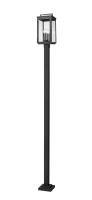Four Light Outdoor Post Mount by Z-Lite - Hartwell Collection, Sand Black Finish - 5019PHBS-536P-BK