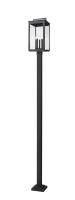 Five Light Outdoor Post Mount by Z-Lite - Hartwell Collection, Sand Black Finish - 5019PHXLS-536P-BK