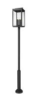 Six Light Outdoor Post Mount by Z-Lite - Hartwell Collection, Sand Black Finish - 5019PHXXLR-5010P-BK