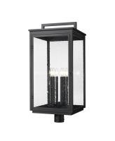 Six Light Outdoor Post Mount by Z-Lite - Hartwell Collection, Sand Black Finish - 5019PHXXLR-BK
