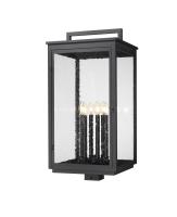 Six Light Outdoor Post Mount by Z-Lite - Hartwell Collection, Sand Black Finish - 5019PHXXLS-BK