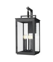 Five Light Outdoor Wall Mount by Z-Lite - Hartwell Collection, Sand Black Finish - 5019XL-BK