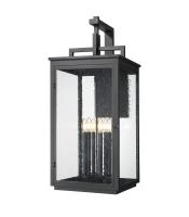 Six Light Outdoor Wall Mount by Z-Lite - Hartwell Collection, Sand Black Finish - 5019XXL-BK