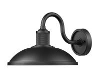 One Light Outdoor Wall Mount by Z-Lite - RLM Collection, Sand Black Finish - 5020M-BK