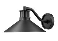 One Light Outdoor Wall Mount by Z-Lite - RLM Collection, Sand Black Finish - 5022M-BK