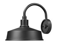 One Light Outdoor Wall Mount by Z-Lite - RLM Collection, Sand Black Finish - 5024M-BK