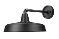One Light Outdoor Wall Mount by Z-Lite - RLM Collection, Sand Black Finish - 5025B-BK