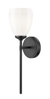 One Light Wall Sconce by Z-Lite - Oren Collection, Matte Black Finish - 7004-1S-MB