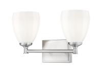 Two Light Vanity by Z-Lite - Oren Collection, Brushed Nickel Finish - 7004-2V-BN