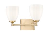 Two Light Vanity by Z-Lite - Oren Collection, Modern Gold Finish - 7004-2V-MGLD