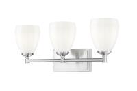 Three Light Vanity by Z-Lite - Oren Collection, Brushed Nickel Finish - 7004-3V-BN
