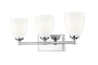 Three Light Vanity by Z-Lite - Oren Collection, Chrome Finish - 7004-3V-CH