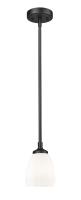 One Light Pendant by Z-Lite - Oren Collection, Matte Black Finish - 7004P5-MB