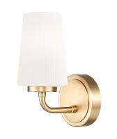 One Light Wall Sconce by Z-Lite - Montford Collection, Modern Gold Finish - 7005-1S-MGLD