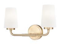 Two Light Vanity by Z-Lite - Montford Collection, Modern Gold Finish - 7005-2V-MGLD