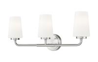 Three Light Vanity by Z-Lite - Montford Collection, Brushed Nickel Finish - 7005-3V-BN