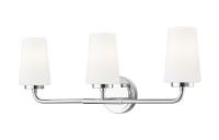 Three Light Vanity by Z-Lite - Montford Collection, Chrome Finish - 7005-3V-CH