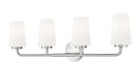 Four Light Vanity by Z-Lite - Montford Collection, Brushed Nickel Finish - 7005-4V-BN