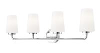 Four Light Vanity by Z-Lite - Montford Collection, Chrome Finish - 7005-4V-CH