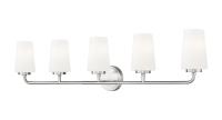 Five Light Vanity by Z-Lite - Montford Collection, Brushed Nickel Finish - 7005-5V-BN