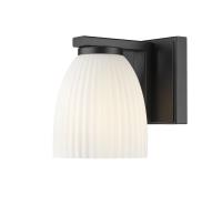One Light Wall Sconce by Z-Lite - Naya Collection, Matte Black Finish - 7518-1S-MB
