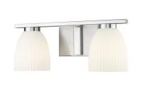 Two Light Vanity by Z-Lite - Naya Collection, Brushed Nickel Finish - 7518-2V-BN